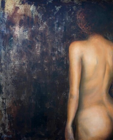 Peinture intitulée "Vers l’ombre " par Jany Giacomelli , Œuvre d'art originale, Huile