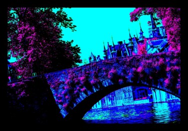 Arte digitale intitolato "Bruges, Série 3, H17" da Danielle Aspis, Opera d'arte originale, Stampa digitale