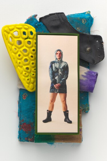 Textile Art titled "Mon, Get the Look!" by Romain Mader, Original Artwork, Digital Print