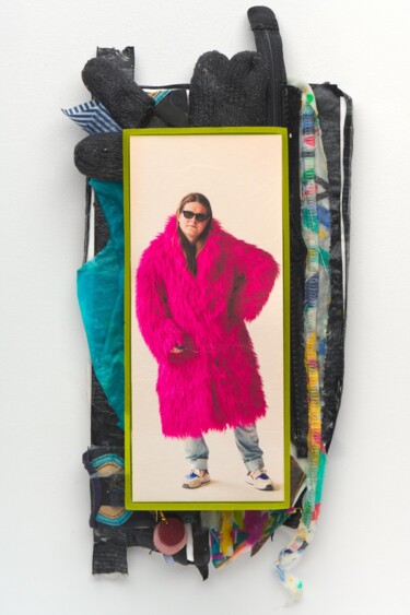 Textile Art titled "Sat, Get the Look!" by Romain Mader, Original Artwork, Digital Print