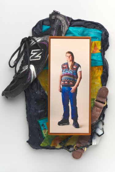 Textile Art titled "Thu, Get the Look!" by Romain Mader, Original Artwork, Wood