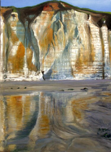 Painting titled "paréidolie n°30 - f…" by Benoît Moreau, Original Artwork, Fabric Mounted on Wood Stretcher frame