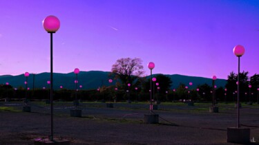 Fotografia intitulada "L'HEURE ROSE   " por Christian Lefevre, Obras de arte originais, Alumínio