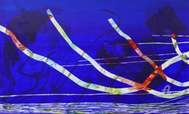 Pittura intitolato " Impesanteur" da Remi Delaplace, Opera d'arte originale, Acrilico