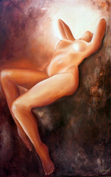 Peinture intitulée "Cascade " par Jany Giacomelli , Œuvre d'art originale, Huile