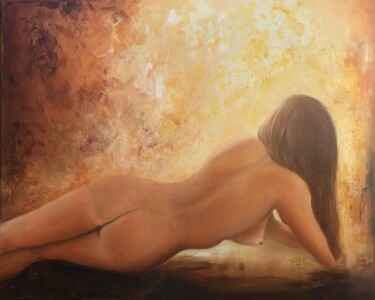 Peinture intitulée "Détente " par Jany Giacomelli , Œuvre d'art originale, Huile