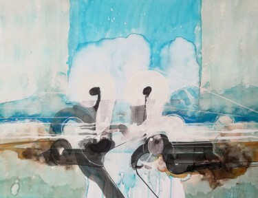 Drawing titled "sans titre" by Rodin Sotolongo Zapata, Original Artwork, Ink