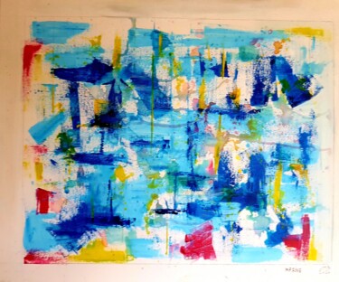 Peinture intitulée "Marine " par Jean Marc Bramy, Œuvre d'art originale, Acrylique