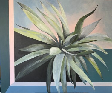 제목이 "Agave bleue"인 미술작품 Olivier Morel Pellen로, 원작, 아크릴