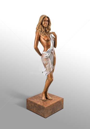 "- Charlotte -" başlıklı Heykel Alain Choisnet tarafından, Orijinal sanat, Bronz