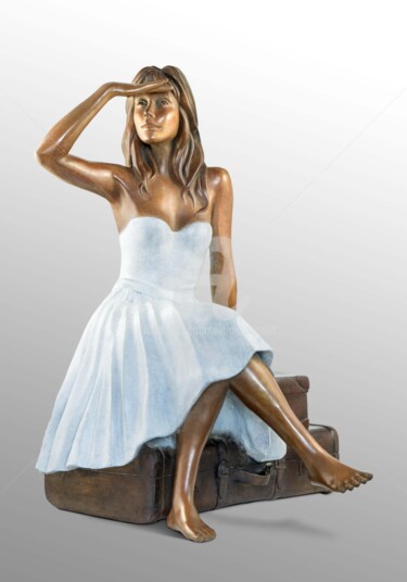 Scultura intitolato "- Zoé -" da Alain Choisnet, Opera d'arte originale, Bronzo
