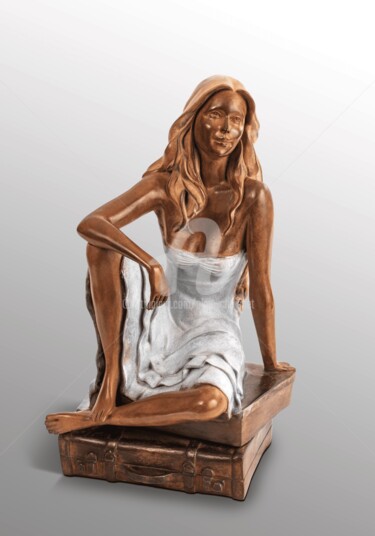 Scultura intitolato "- Maggy -" da Alain Choisnet, Opera d'arte originale, Bronzo