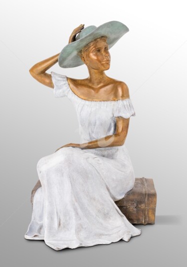 Scultura intitolato "- Margaux -" da Alain Choisnet, Opera d'arte originale, Bronzo