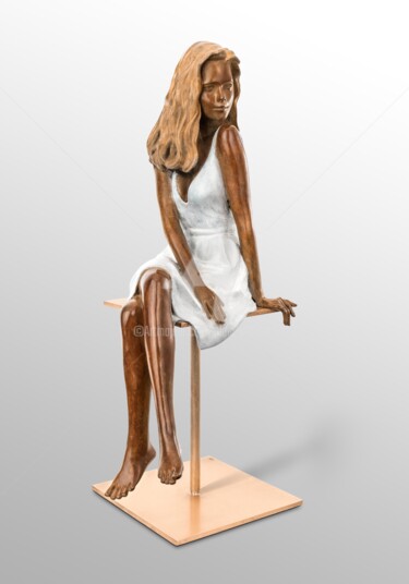 Scultura intitolato "- Fiona -" da Alain Choisnet, Opera d'arte originale, Bronzo