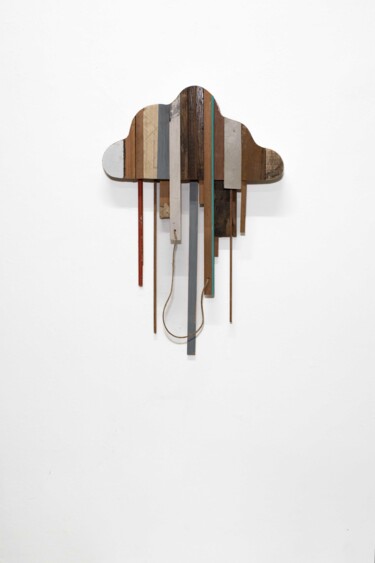 Sculptuur getiteld "De bout de bois" door Cyrille Martin, Origineel Kunstwerk, Stof