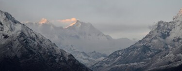 Photography titled "Népal - coucher de…" by Christian Ebel, Original Artwork, Digital Photography