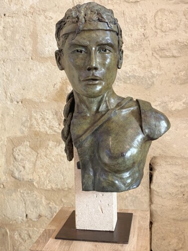 Sculpture titled "Antiope" by Jean Gabriel Mondié, Original Artwork, Bronze
