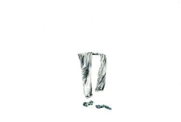 Dessin intitulée "Pantalon" par Alice Bertoye, Œuvre d'art originale, Crayon