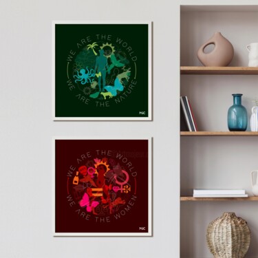 "WE ARE (Diptyque)" başlıklı Dijital Sanat Monira Sophan De Cuadra (Msc) tarafından, Orijinal sanat, Dijital baskı