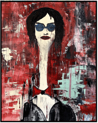 Peinture intitulée "DREAMER MALGRE LUI" par Isabelle Taieb Nicolaï, Œuvre d'art originale, Acrylique