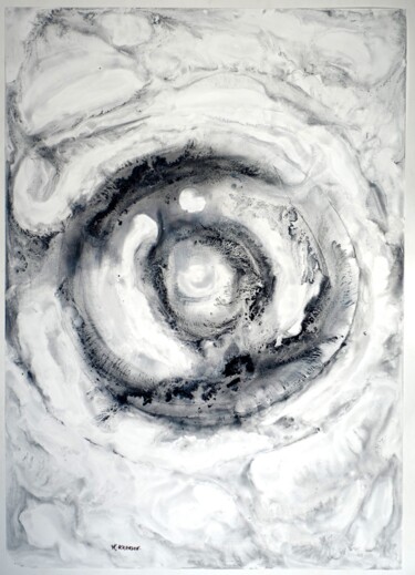 Painting titled "COSMOS" by Monique Arradon, Original Artwork, Acrylic