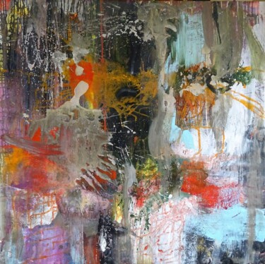 제목이 "Des éclaboussures a…"인 섬유 예술 Muriel Massin로, 원작, 아크릴