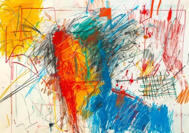 Tekening getiteld "Id#011 (Sun Mask)" door Emo De Medeiros, Origineel Kunstwerk, Inkt