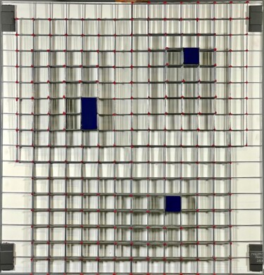 Painting titled "LES POINTS MAGIQUES " by Philippe Fares, Original Artwork, Stainless Steel