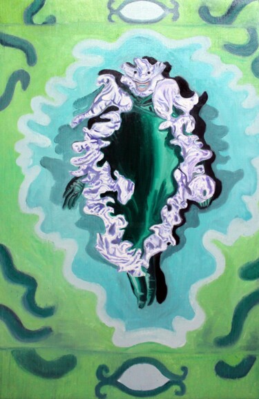 Painting titled "Tes murs sont tes m…" by Alice Goudon, Original Artwork, Fabric