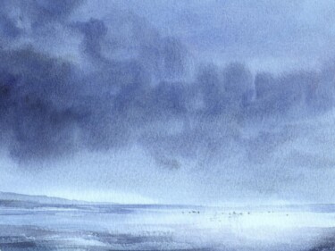 "Blue (tirage d'art…" başlıklı Resim Jean-Michel Bregeras tarafından, Orijinal sanat, Analog Baskı