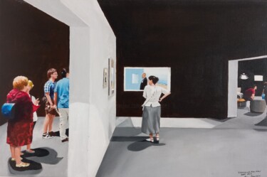 Pintura intitulada "Searching for Dali" por Paul Sullivan, Obras de arte originais, Acrílico Montado em Armação em madeira