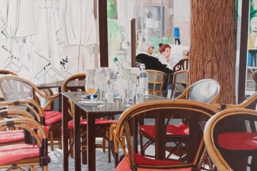 绘画 标题为“Après une pause déj…” 由Paul Sullivan, 原创艺术品, 丙烯 安装在木质担架架上
