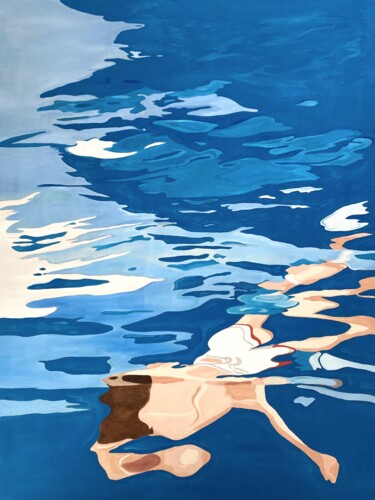 Pittura intitolato "Mon très cher david" da Brice Mantovani, Opera d'arte originale, Olio Montato su Telaio per barella in l…