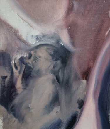 Painting titled "Repeat" by Alin Bozibiciu, Original Artwork, Oil