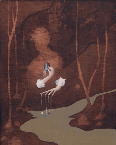 绘画 标题为“Sans titre 3” 由Lucie Postel, 原创艺术品, 油