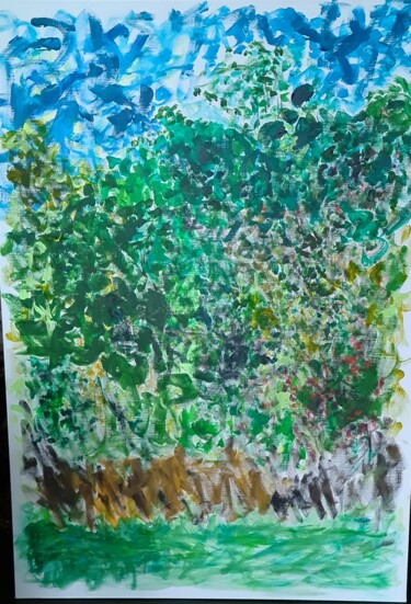 Peinture intitulée "Le Port clos" par Monica Dehaeze , Œuvre d'art originale, Acrylique