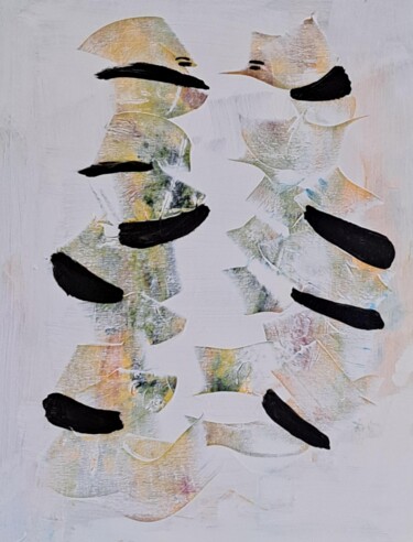Peinture intitulée "Rencontre improbabl…" par Jean Marc Bramy, Œuvre d'art originale, Acrylique