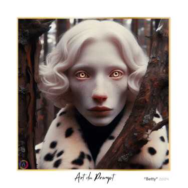 Digitale Kunst getiteld ""Betty"" door Françoise Boillot, Origineel Kunstwerk, Digitale afdruk