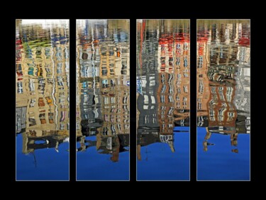 Photographie intitulée "Polyptyque Reflets…" par Daniel Gautier, Œuvre d'art originale, Aluminium