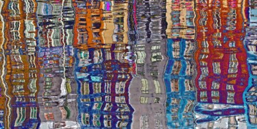 Photographie intitulée "Reflets marins Norm…" par Daniel Gautier, Œuvre d'art originale, Aluminium
