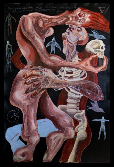 Painting titled ""KISS ME BEFORE THE…" by Vicente Occhionero, Original Artwork, Acrylic