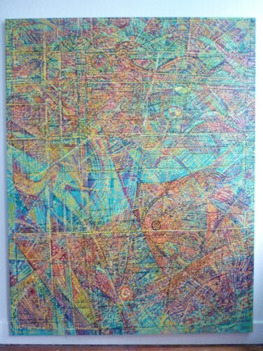 Painting titled "DENIS BRASIL 2013 M…" by Denis Brasilier (dit Denis BRASIL), Original Artwork, Fabric