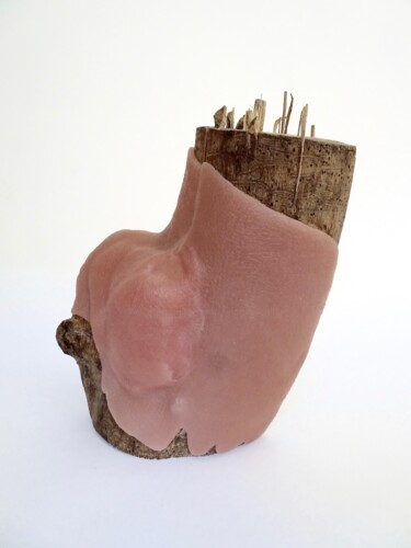 "Indiens n°9" başlıklı Heykel Inès P. Kubler tarafından, Orijinal sanat, Ahşap