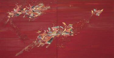 Peinture intitulée "Symbiotiks" par Alain Blondel, Œuvre d'art originale, Huile
