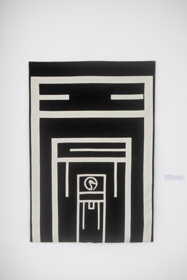 제목이 "Porte Oraculaire"인 섬유 예술 Manuela Morgaine로, 원작, 섬유 섬유