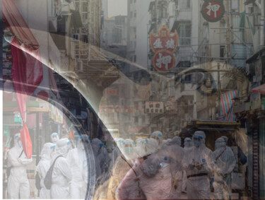 Fotografía titulada "455 JOURS/10 PLAIES" por Manuela Morgaine, Obra de arte original, Fotografía analógica