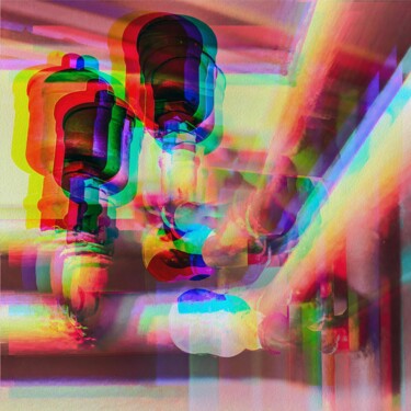 Fotografia intitulada "LIGHT DIFRACTION ON…" por Hfb, Obras de arte originais, Papel