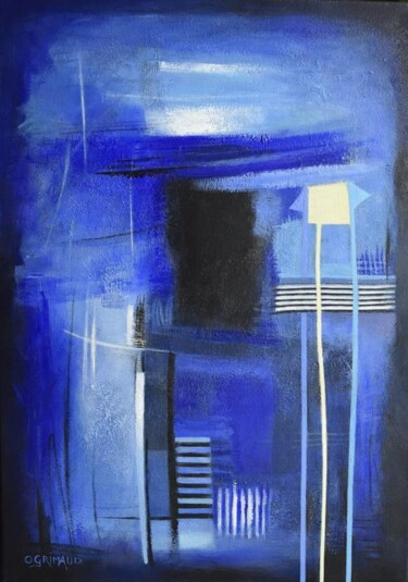 Peinture intitulée "Vents contraires" par Odile Grimaud, Œuvre d'art originale, Acrylique