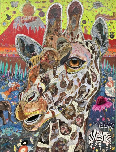 don't shoot the sheriff Collages titled "don't shoot the she…" by Moira Mcainsh, Original Artwork, Collages Mounted on Wood Stretcher frame