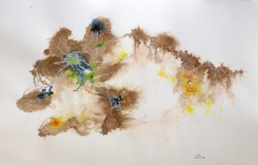 "Trou blanc couronné " başlıklı Resim Jean-Pierre Milesi tarafından, Orijinal sanat, Mürekkep